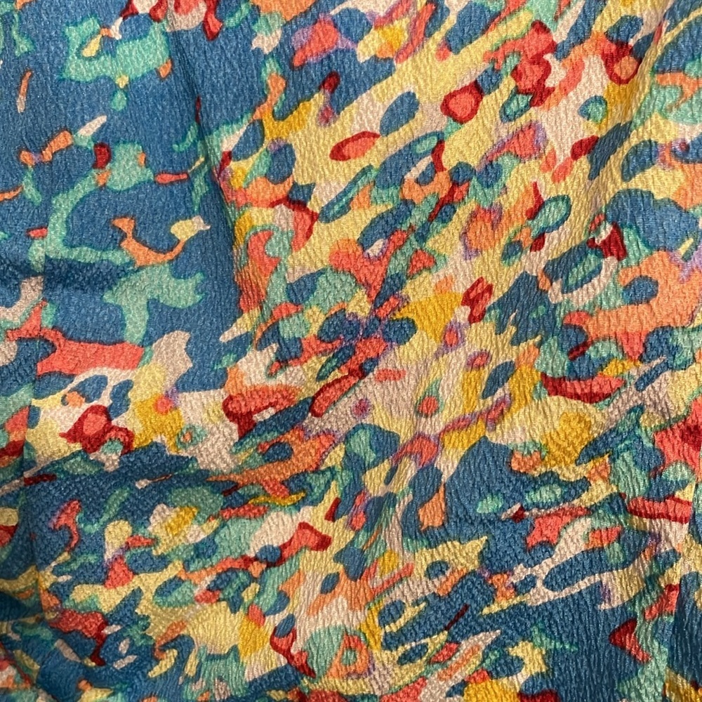 Tracy Reese Dress Blue Yellow Stretch Tank Dress Silk Lite Bright Size 0 - Picture 4 of 7